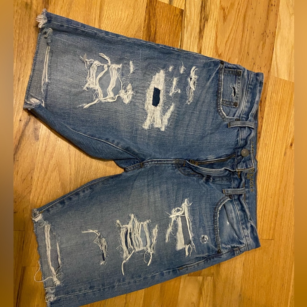 American Eagle Blue Jean Shorts